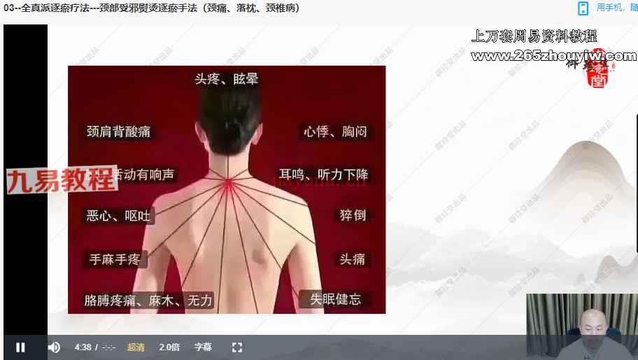 车鸿儒-全真派逐瘀疗法课程视频13集