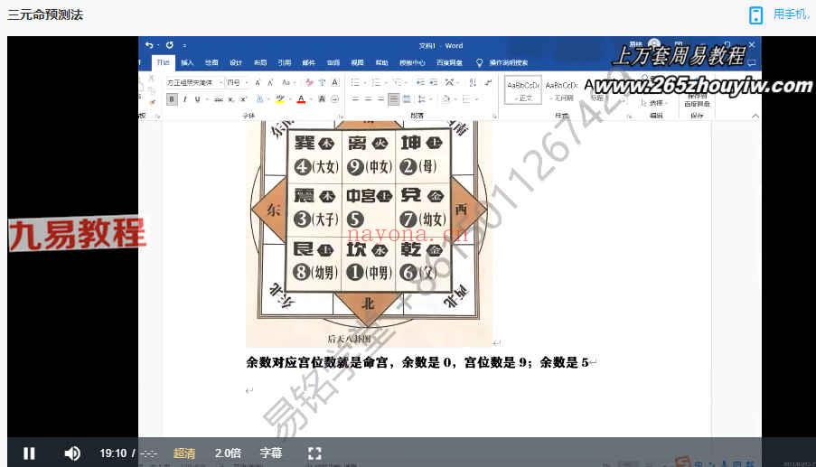 刘易铭三元命预测法视频1集+文档