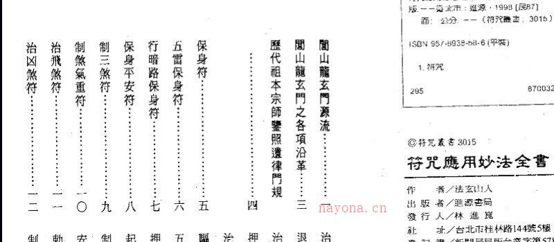 图片[2]_法玄山人着《符咒应用妙法全书》电子书PDF（183页）_易经玄学资料网