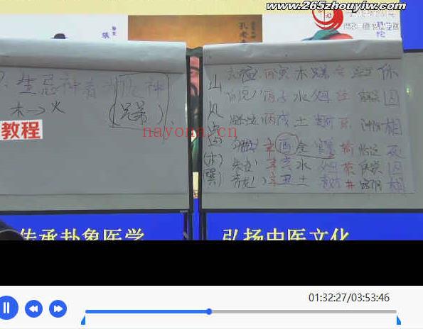 易颜-道脉传承之卦象医学临床精品班四天视频8集