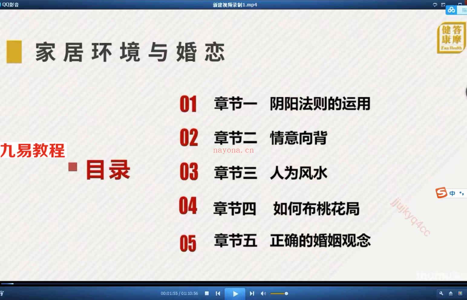 沐菁华家居环境与婚恋感情 共4小时5集视频