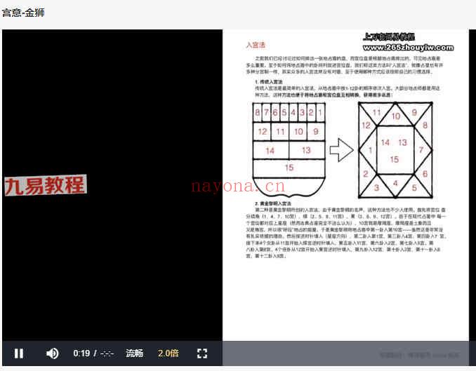 灰派欧占课程11集视频