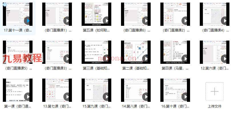 Anna老师-奇门遁甲课程视频17集