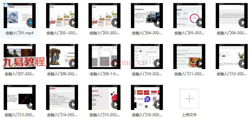X星钥学社金融1级课程视频16集