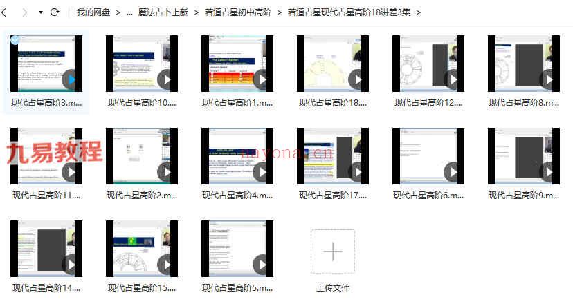若道占星初中高阶三套课程视频