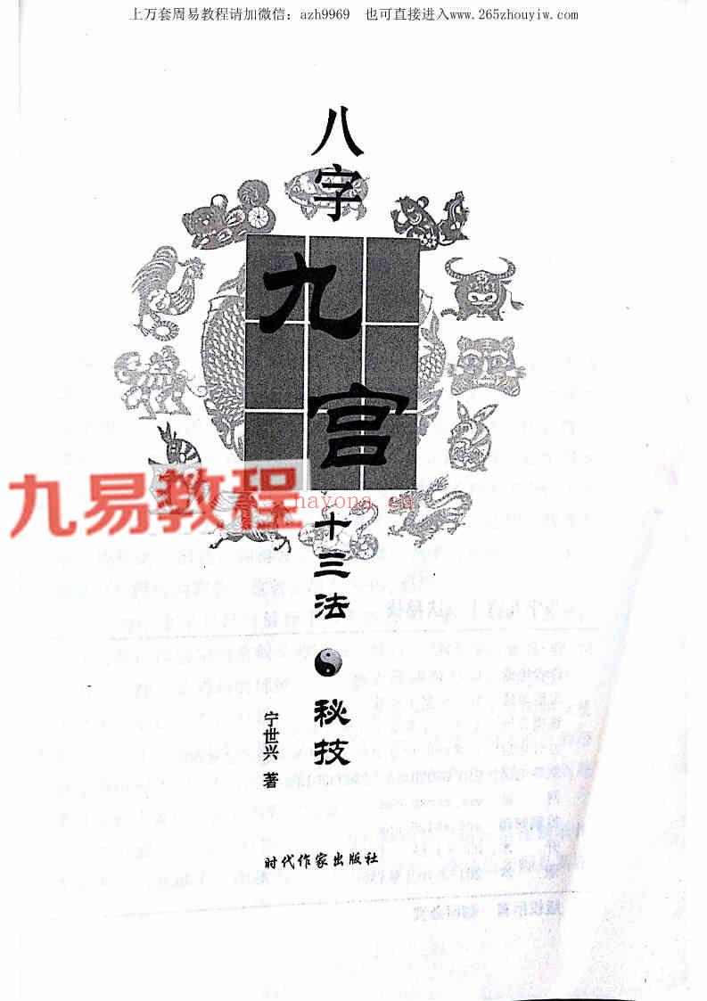 宁世兴-《八字九宫十三法 》322页pdf-高清版