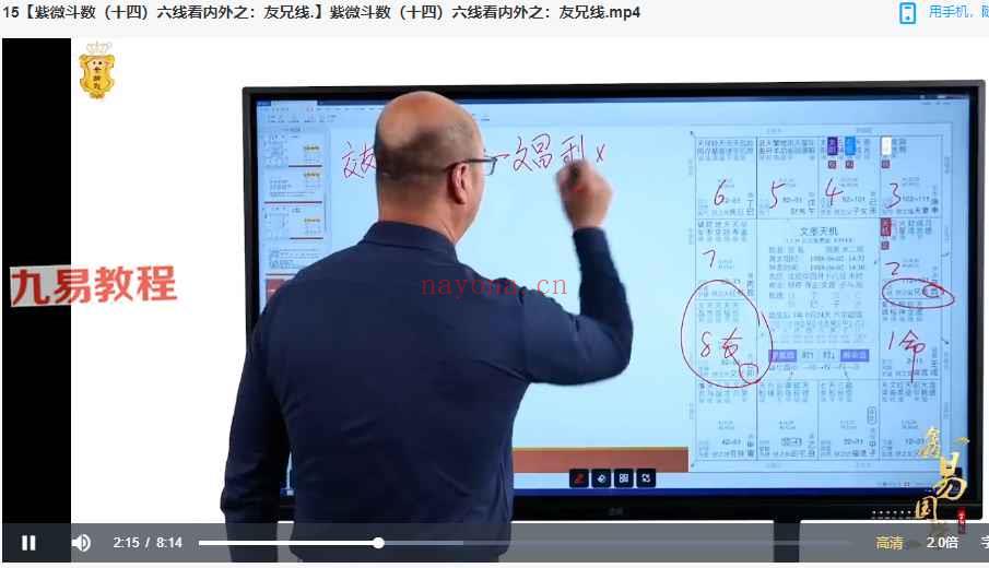 明德鑫易国学明德老师紫微斗数课程视频19集