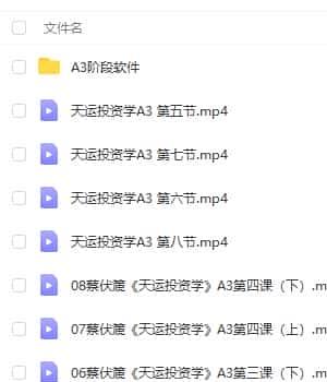 蔡伏篪金融占星全套课程蔡伏篪 天运投资学A1-A4课程110多G 76个文件插图3
