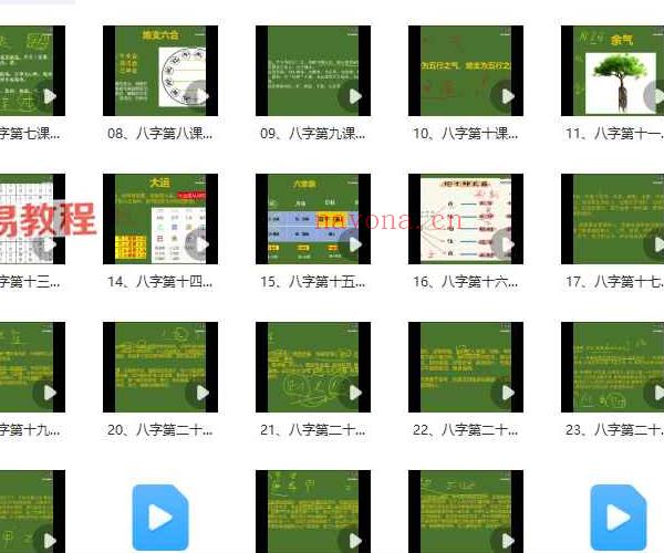 鑫河《四柱八字传承课》65集视频