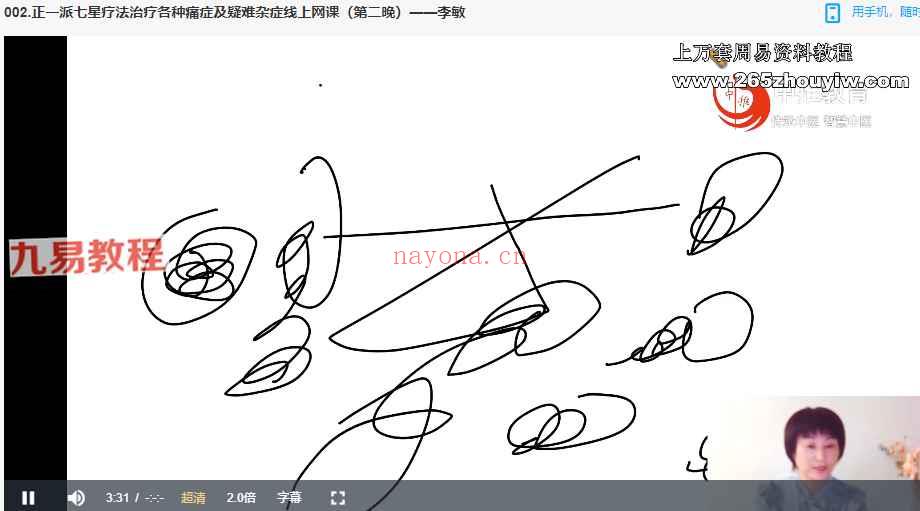 李敏-正一派七星疗法治疗各种痛症及疑难杂症线上网课视频3集