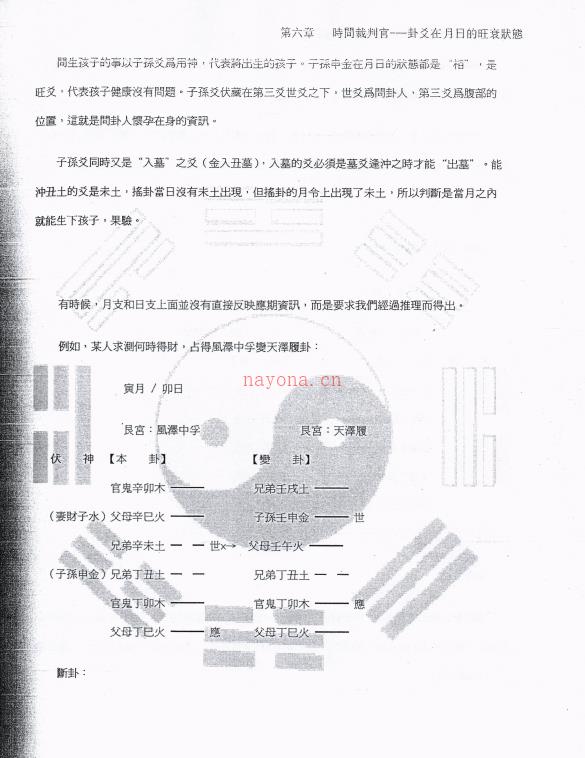 闲云真人冯映彰-中华易经六爻实用预测技术讲义352页电子书网盘