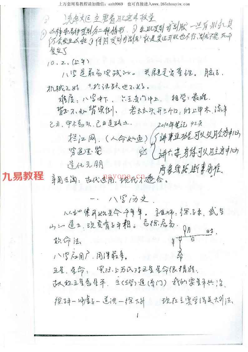 徐伟刚-2009年八字高级班笔记+录音