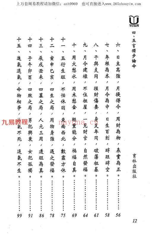 四·五言独步论命pdf  298P