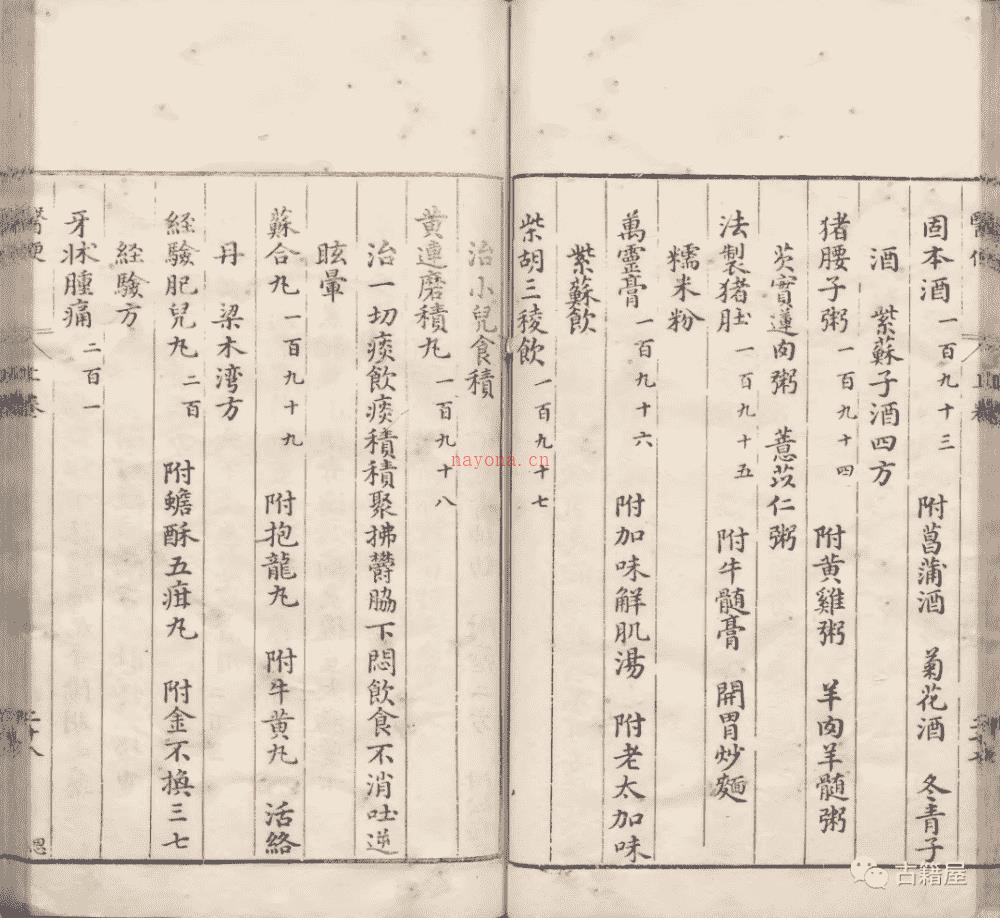 中医方书古籍《医便》明万历四十二年刊本