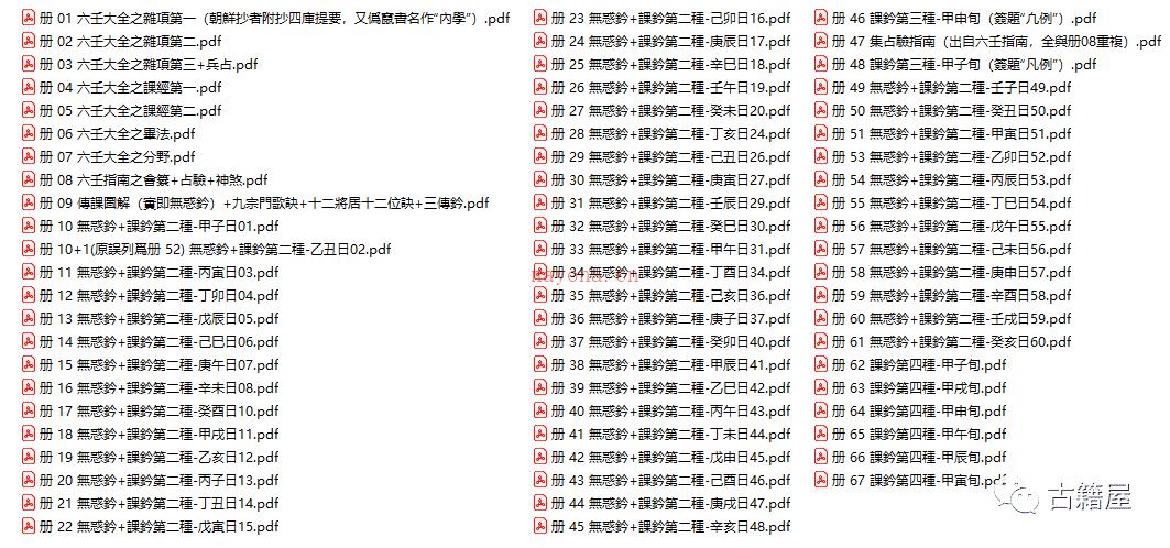 六壬合集古籍《六壬内学大全》