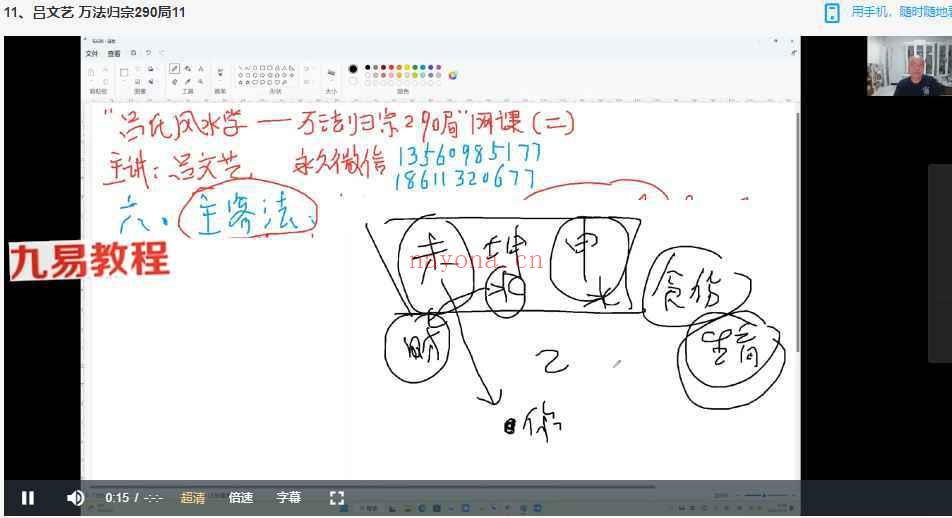 吕大师吕氏风水学《万法归宗290局》全套课程75集视频 百度云