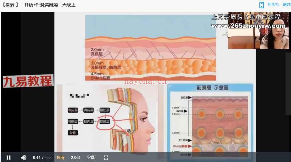 【宿素 】一针秀◆美雕驻容术 面雕视频7集