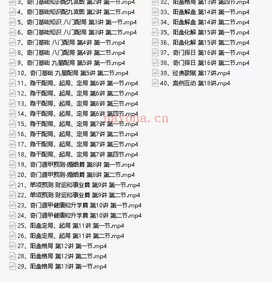 张春峰 奇门遁甲全阶教学视频40集