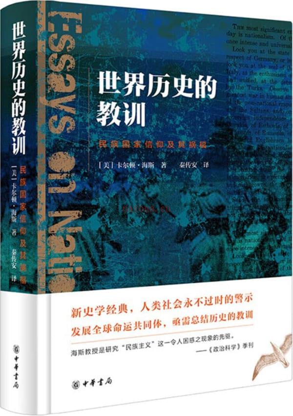 《世界历史的教训：民族国家信仰及其祸福》封面图片