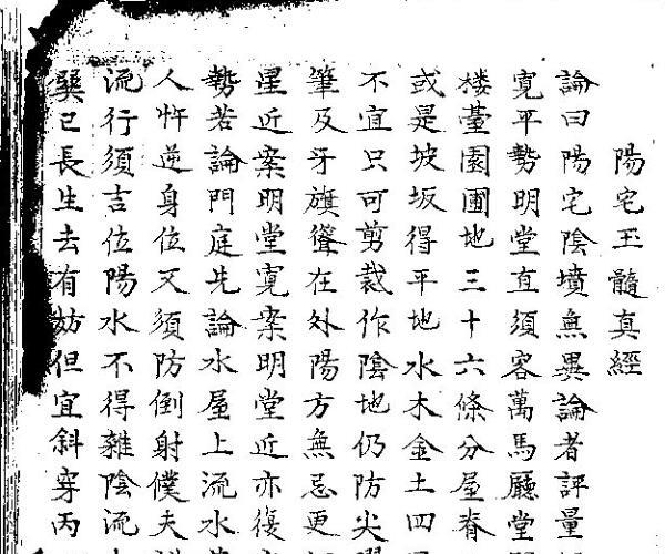 《阳宅玉髓真经》 (玉髓真经全文图解)