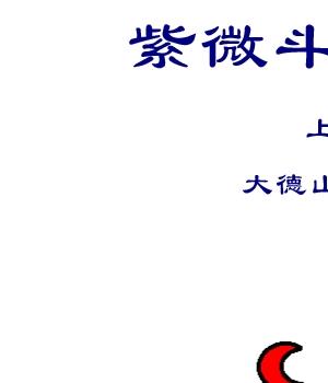 【大德山人-紫微斗数精成(上下编)】（已编辑）500多页插图