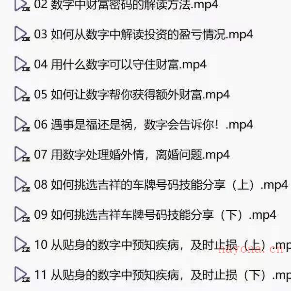 魏玲玲数字改运实战技能弟子班课程19集 数字改运，快速上手