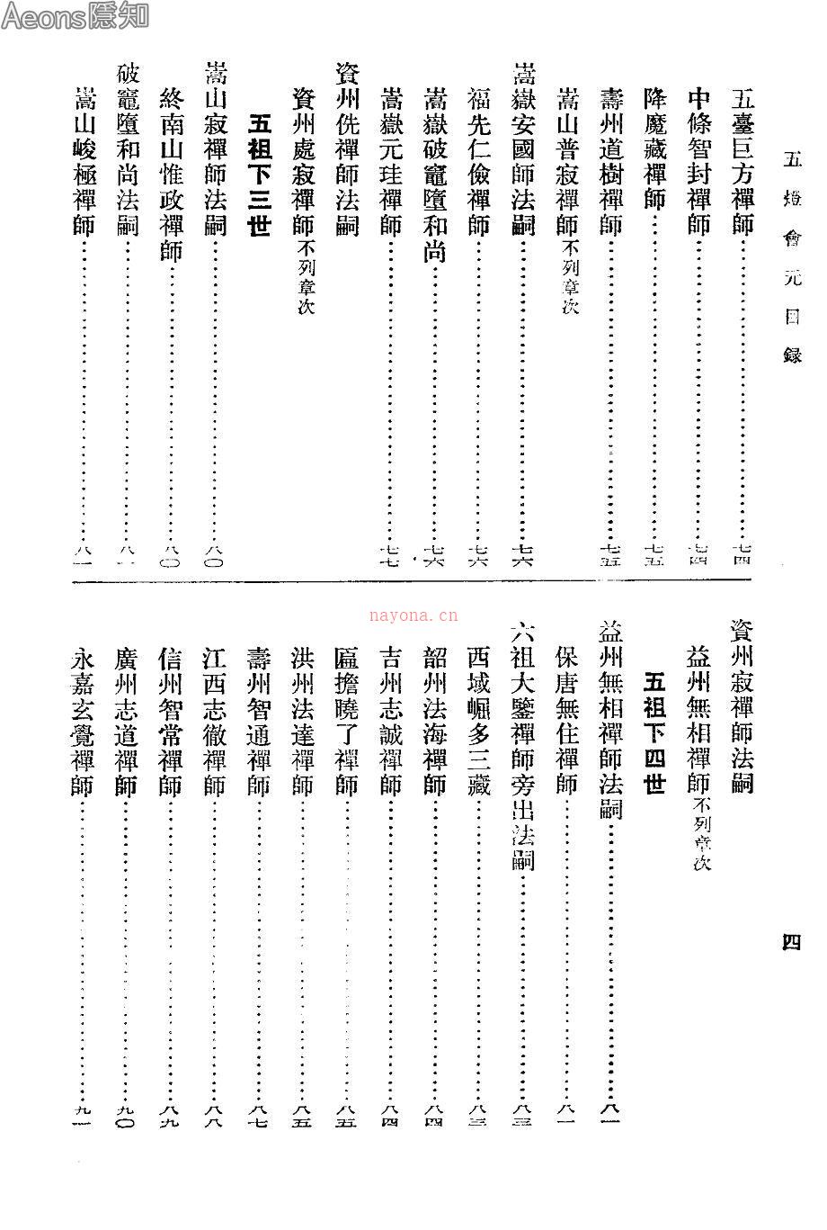 《五灯会元》【宋】普济  (释普济《五灯会元》)