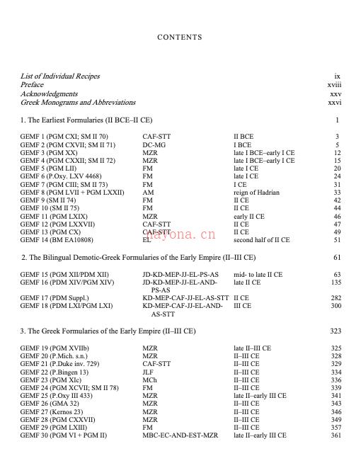 《Greek and Egyptian Magical Formularies》希腊魔法莎草纸新译版
