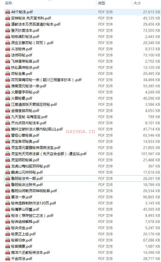 百本法秘（100本道门秘旨秘法）共3.4G资料打包下载，其他地方售价高达上千