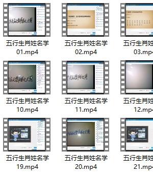 肖渤森五行生肖姓名学高级班视频全23集40个小时插图