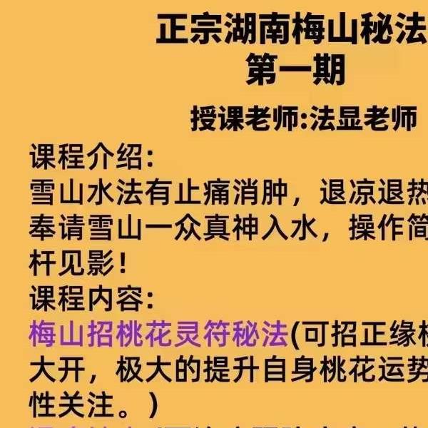 法显老师正宗湖南梅山秘法 第一期(湖南梅山法高人)