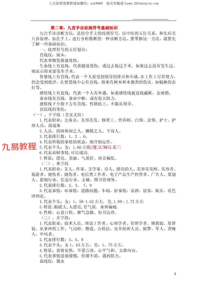 北国雪九宫手诊法图例解析.pdf 77页