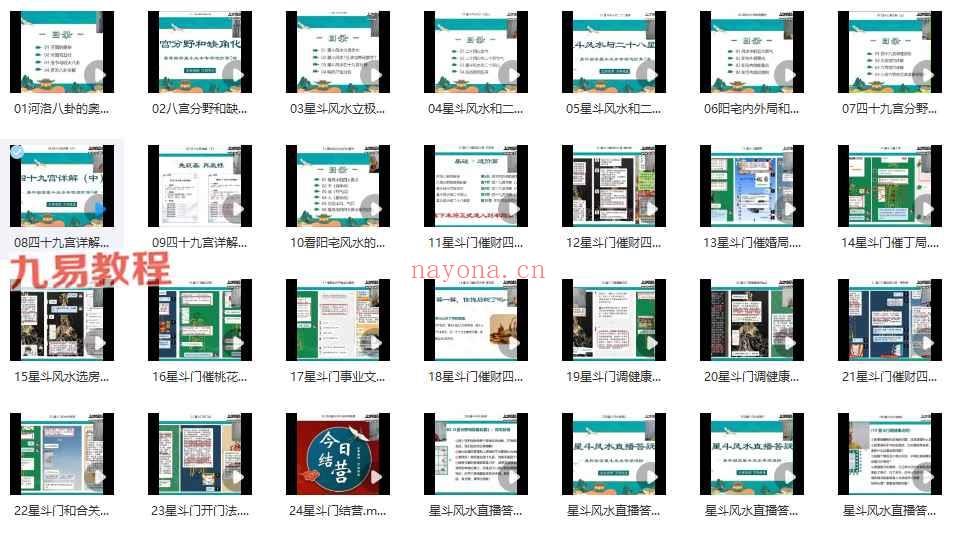 万和星斗风水【原版】28集视频+讲课文稿pdf