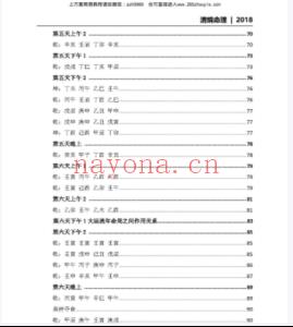 杨清娟盲派八字命理2018戊戌年8月深圳班110页pdf