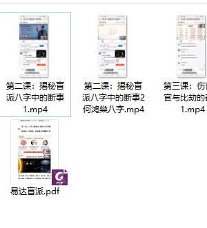 2403205 易达盲派‮承传‬弟子密训班 8集插图