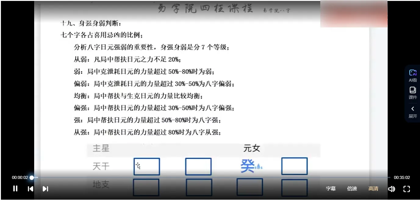 图片[3]_瀚海轩-新版四柱课程（解析）视频53集_易经玄学资料网