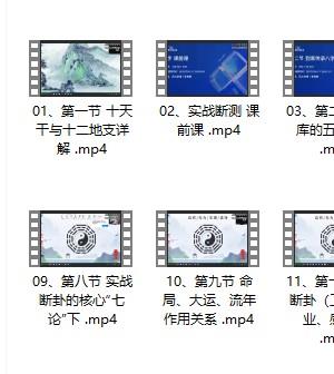 四柱预测实战班  道传实战八字教学视频15集插图