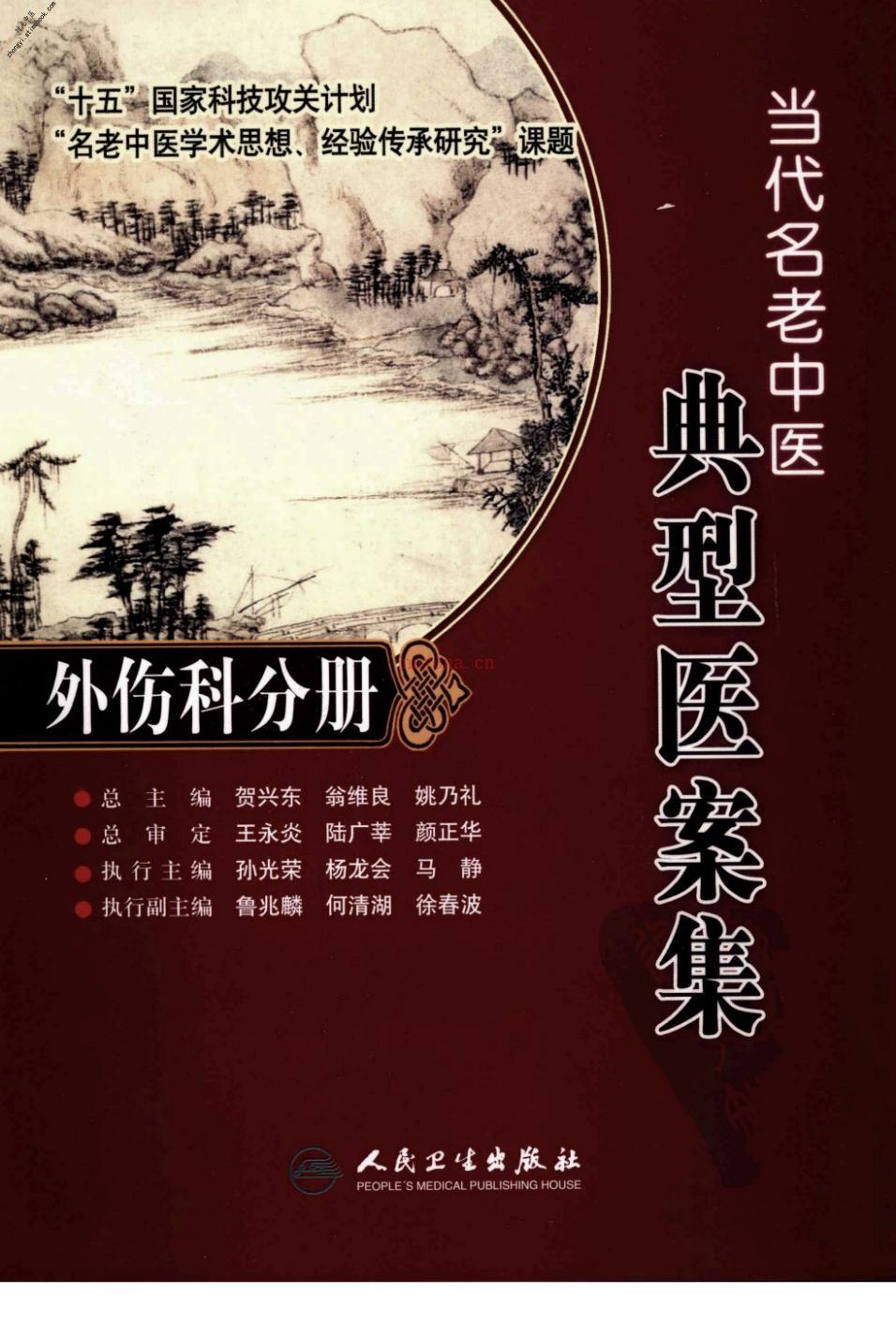 当代名老中医典型医案集外伤科分册-孙光荣，鲁兆麟，何清湖主编 PDF电子版下载