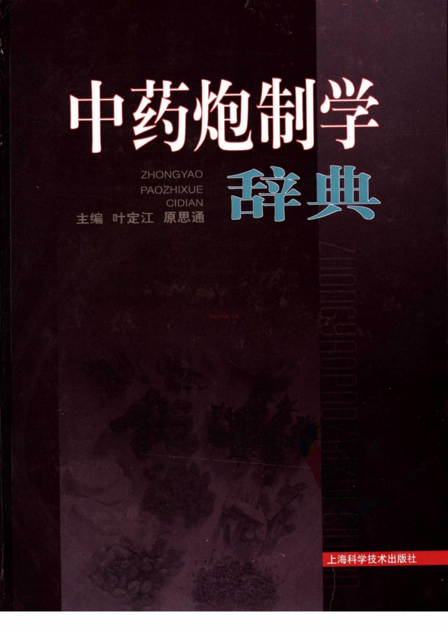 中药炮制学辞典(高清版) PDF电子版下载