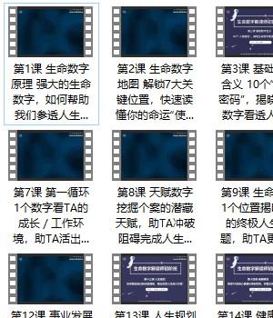 数字心理解读师初级班：基础入门 揭开生命数字神秘面纱，助你驱散人生迷茫插图