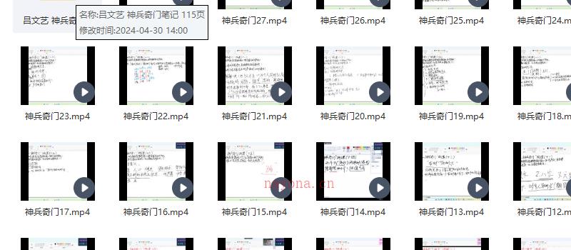 吕文艺神兵奇门28集+课件 网盘