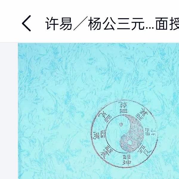 许易 杨公三元玄空地理面授讲义170页