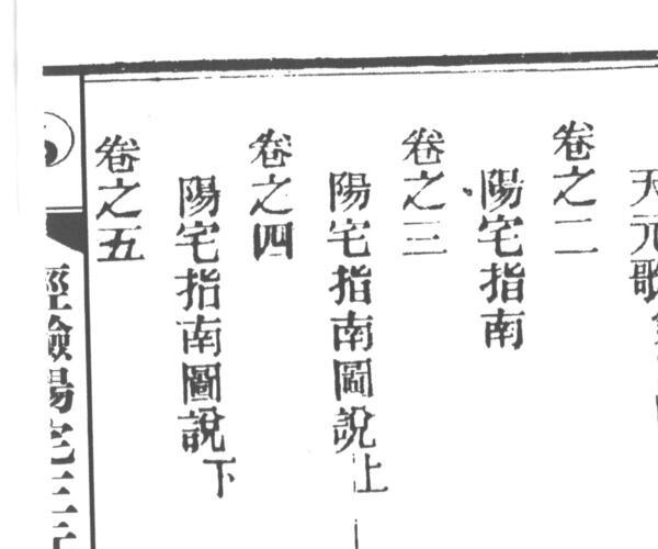 《经验三元阳宅粹编》五卷