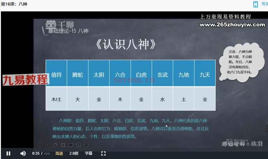 欣羽奇门遁甲入门班专业课视频50集 神秘学资料最全