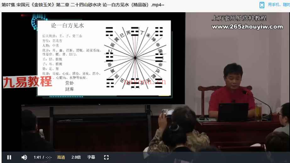 2022年10月宋国元《金锁玉关》弟子特训课程37集视频 神秘学资料最全