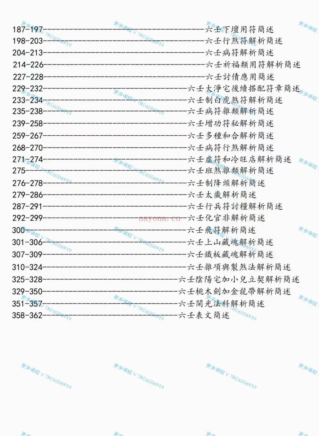 (道教符法)《六壬法符法科》高清彩图《六壬法符法科》