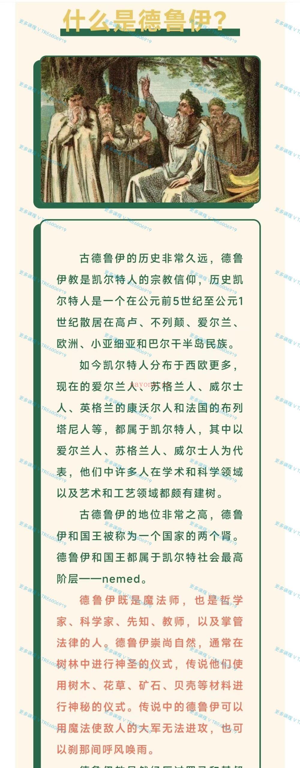 (德鲁伊魔法)二十四重楼 德鲁伊体系初阶课程