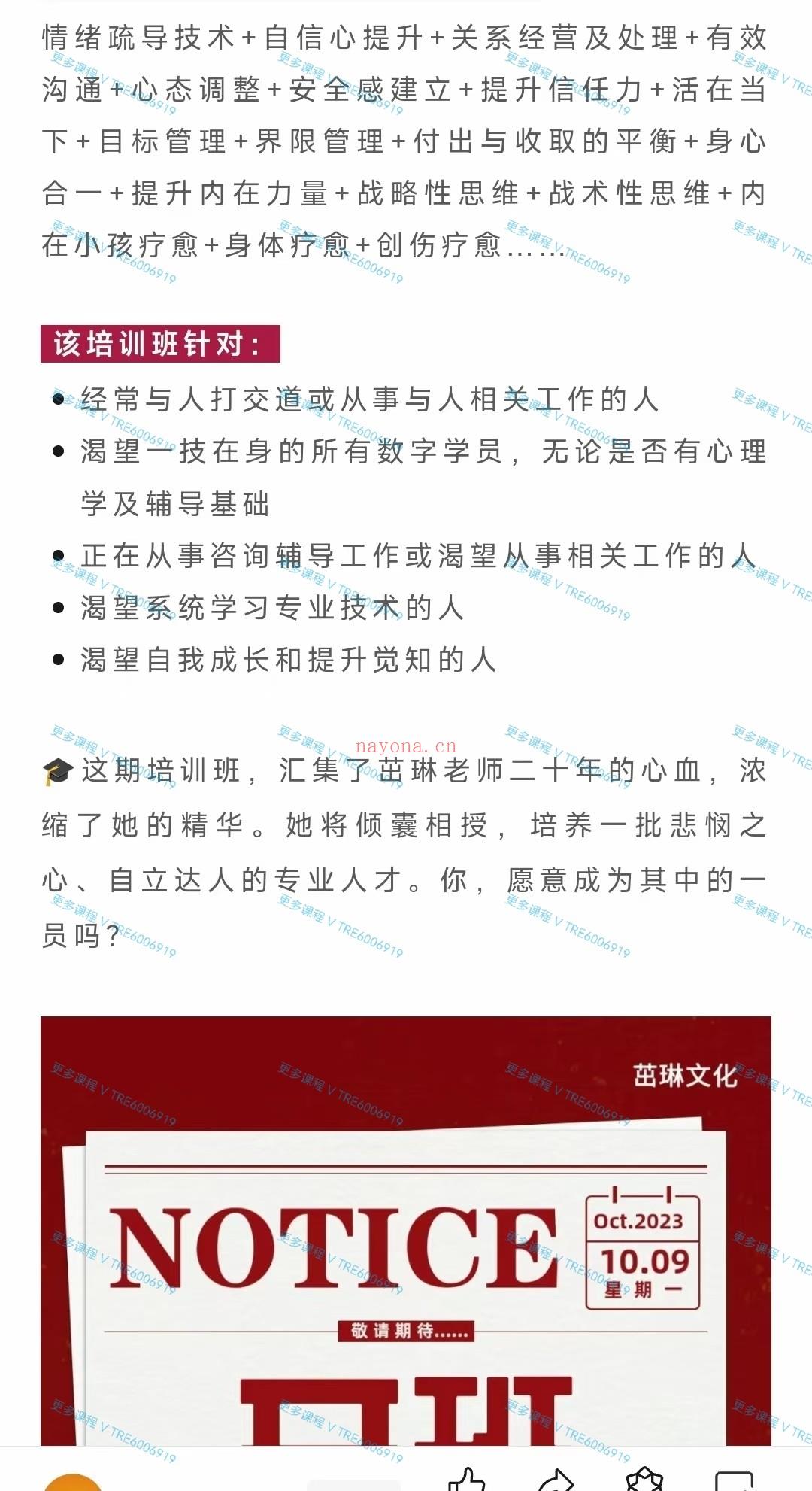 (数字能量)王茁琳老师 《生命数字学咨询辅导技术培训班》视频课程