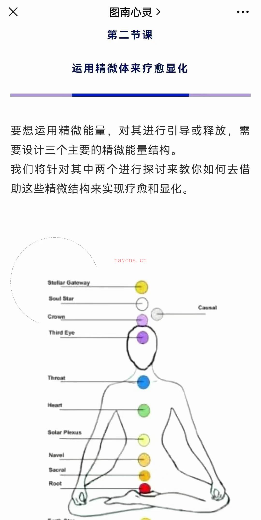 (图南心灵)图南心灵 辛迪老师 精微体能量系列 体验它的魅力且用它来疗愈显化 视频课程