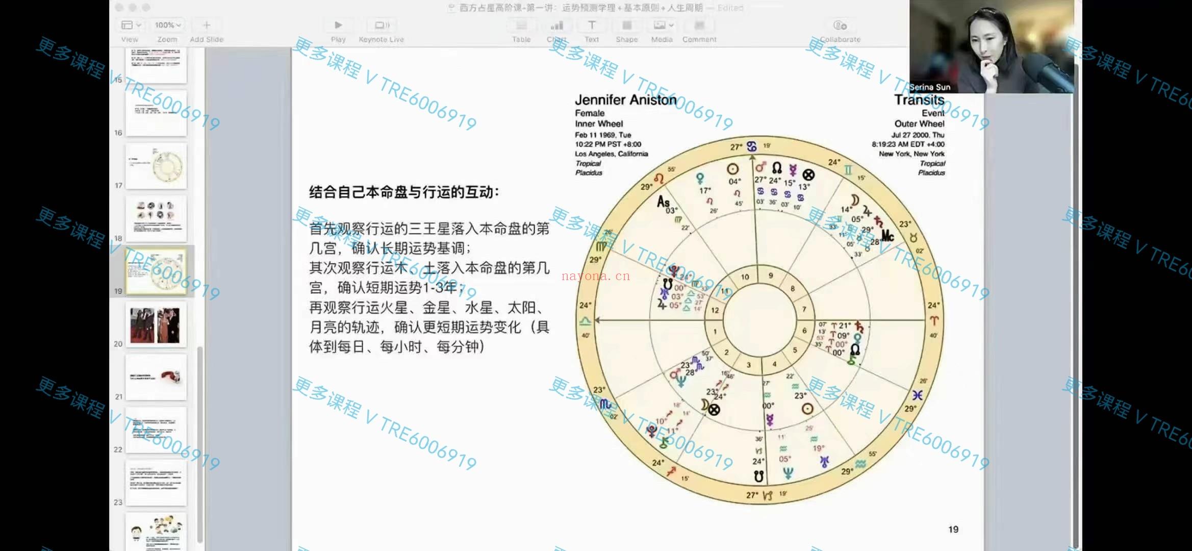 (现代占星)Serina老师『跟Serina学占星，了解内在的成长功课』2024年2月本命盘与运势解读高阶课 （含咨询技巧培训及创业业建议）